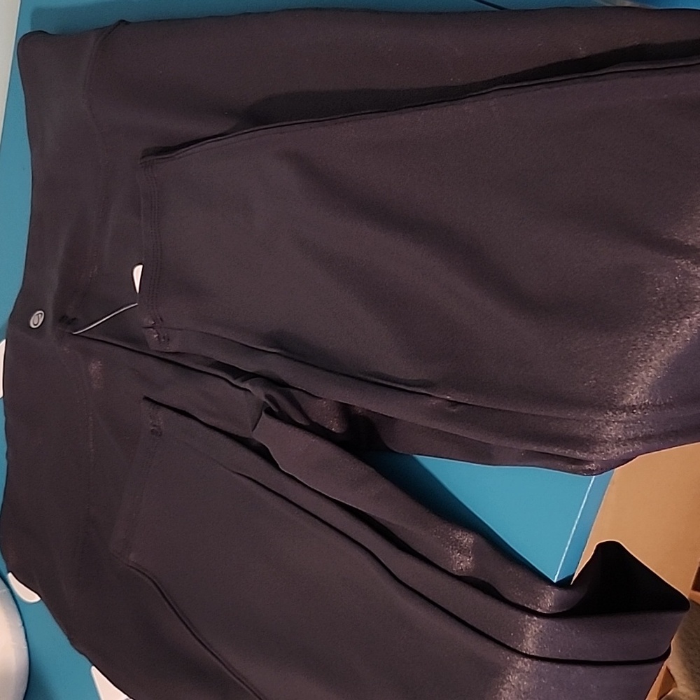 NWT CRZ Yoga Faux Leather Leggings size L 12 - Picture 9 of 10